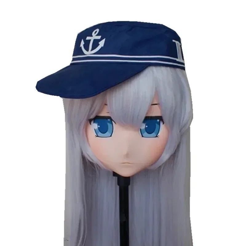 

(Кролик 78) Смола Крест Переодевание Красивая Девушка Полная Голова BJD Кукла Маска Косплей Аниме Кигуруми Маска Косплей с Backshell