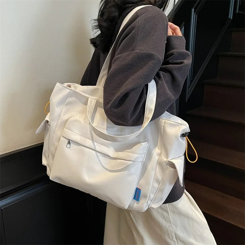 

2025 New Tote Bag, Simple Literary Large-capacity Shoulder Bag, Commuter Handbag, Crossbody Bag, Women's Bag