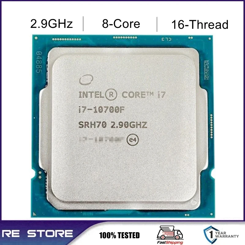 Intel Core i7 10700F 2.9GHz Eight-Core LGA 1200 processor