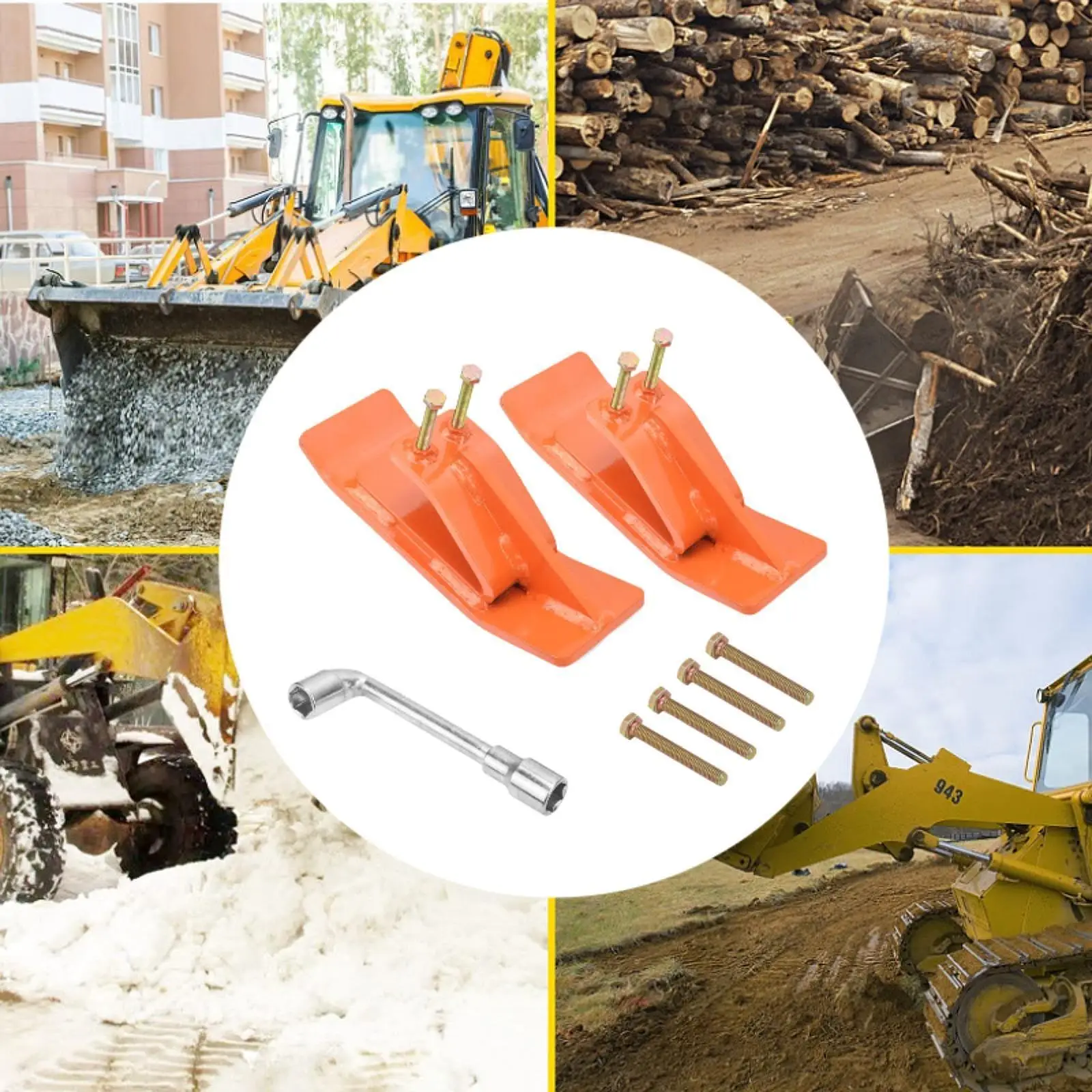 

Tractor Bucket Protector Device Turf Tamer Skid Protection for Spreading Gravel
