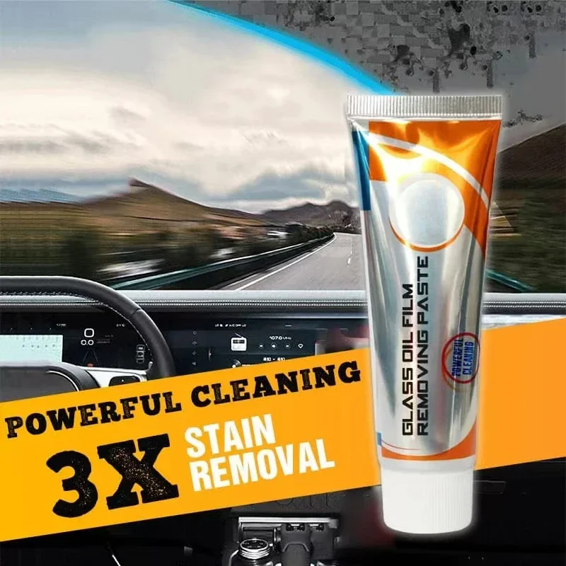 Car Glass Oil Film Remover Window Cleaner AIVC Windshield Polishing Compound Water Stain Removal Paste Anti-rain Car Detailing