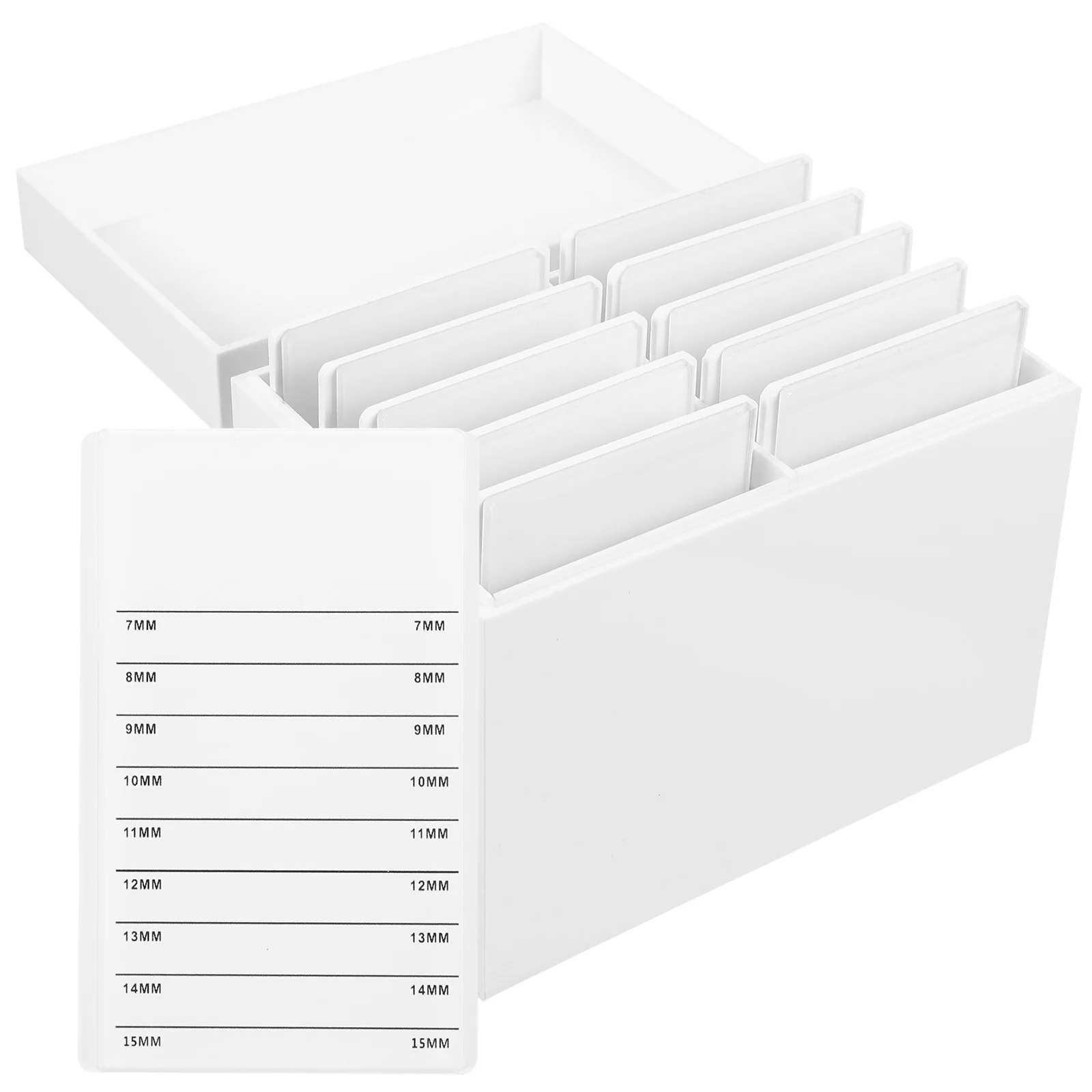 1 Uds caja de pestañas postizas soporte de 10 niveles cajón contenedor de extensión de pestañas organizador de maquillaje profesional soporte de exhibición blanco