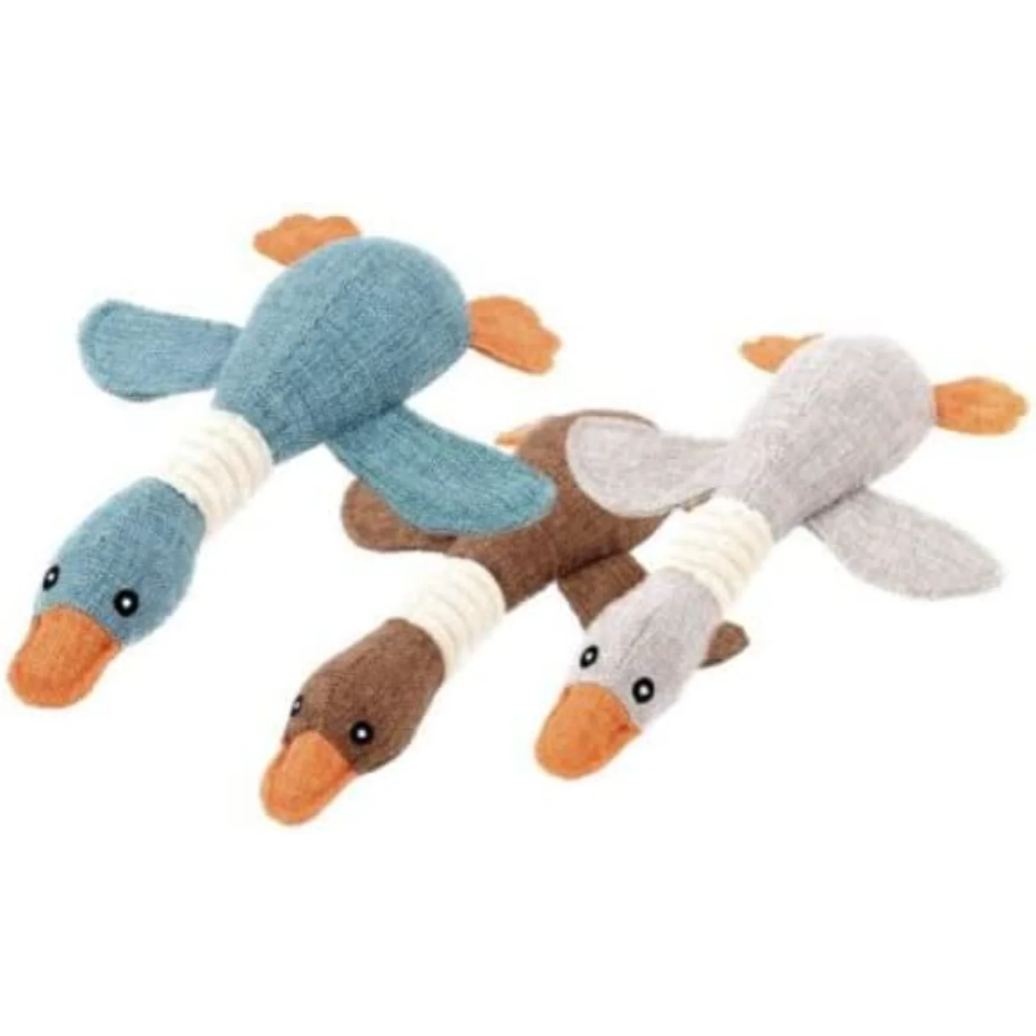 Goose Gone Wild  Dog Toy Bundle  -Pack Vibrant Squeaky Geese - Hilariously Shreddable & Rip-Ready - Canine -Ripping Fun Guarante