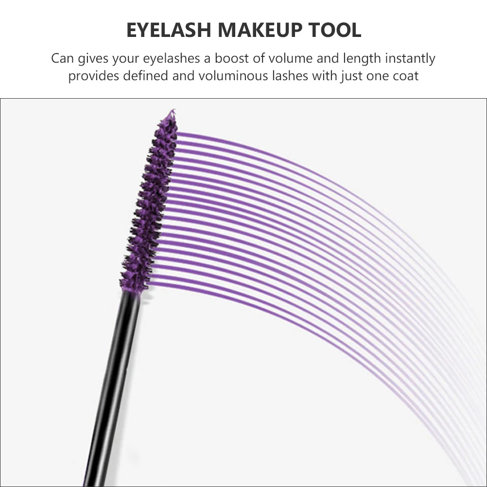 

6Pcs Fine Tip Waterproof Mascara Rainbow Shades Buildable Volume Length Last All Day Rain Sweat Resistant Eyelashes Mascara