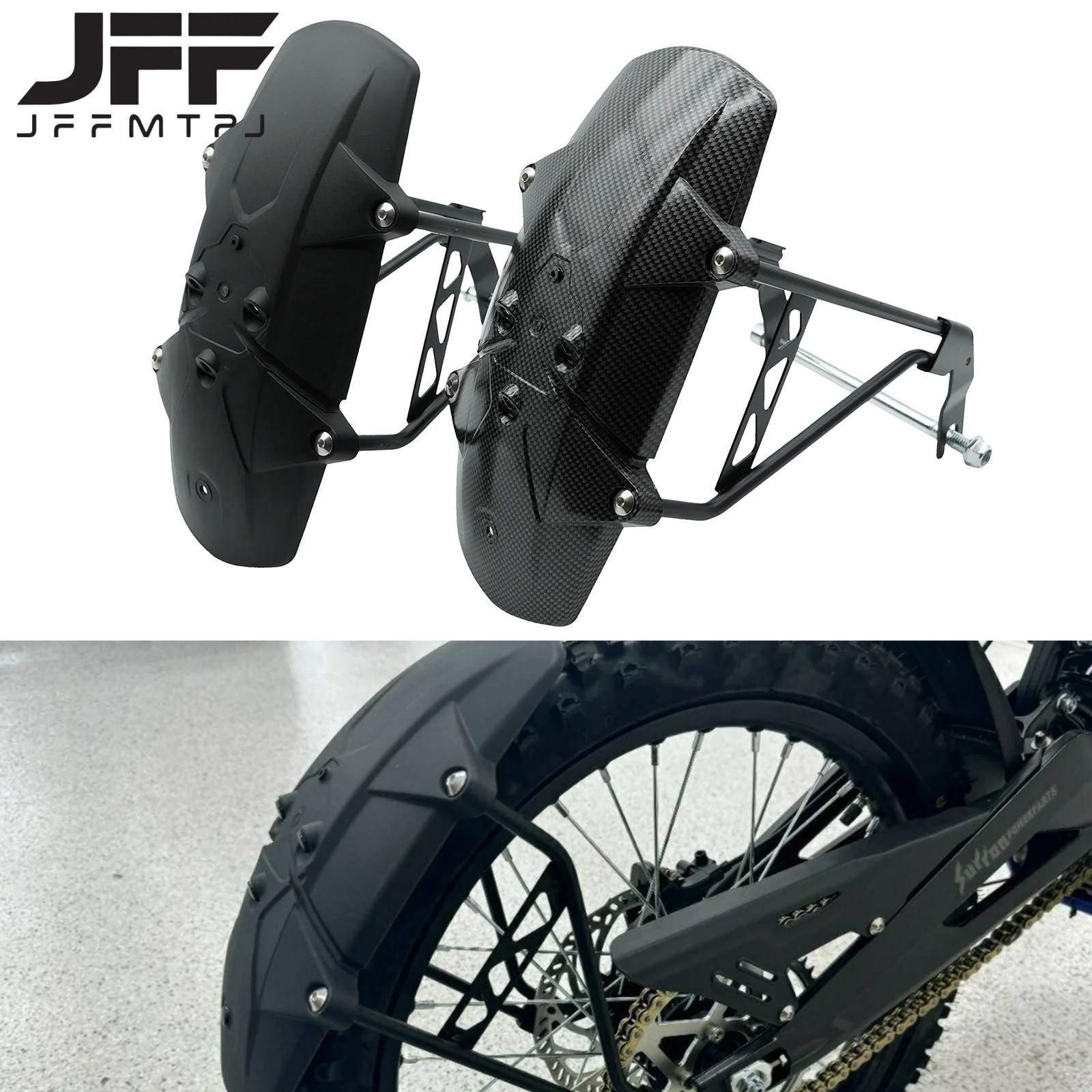 For Surron Electric Motocross Rear Fender Mudguard Mudflaps Rear Wheel Guard Cover For Sur Ron Sur-Ron Light Bee X & Light Bee S