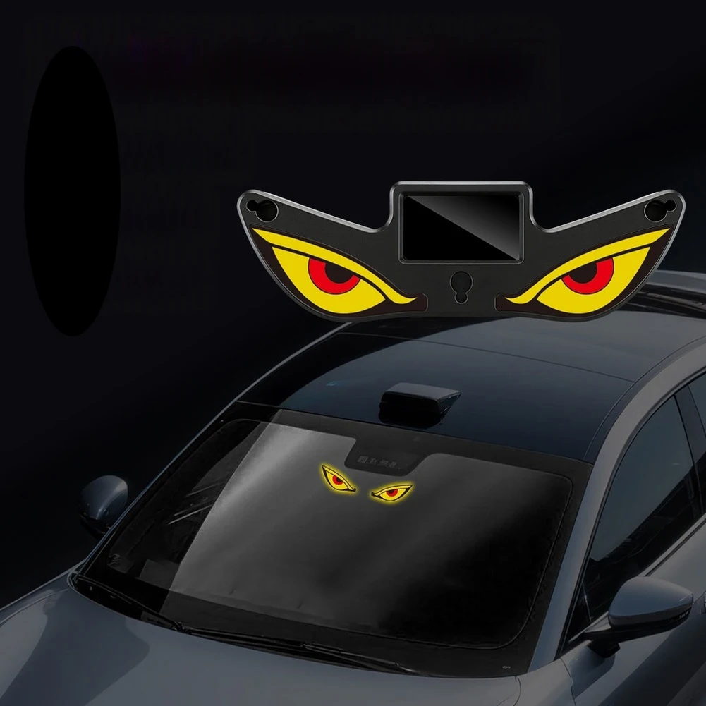 1 Pcs Car Solar Powered LED FOR DEMON Eye Light Vehicle Decoration With Auto Truck LED Light Accessories