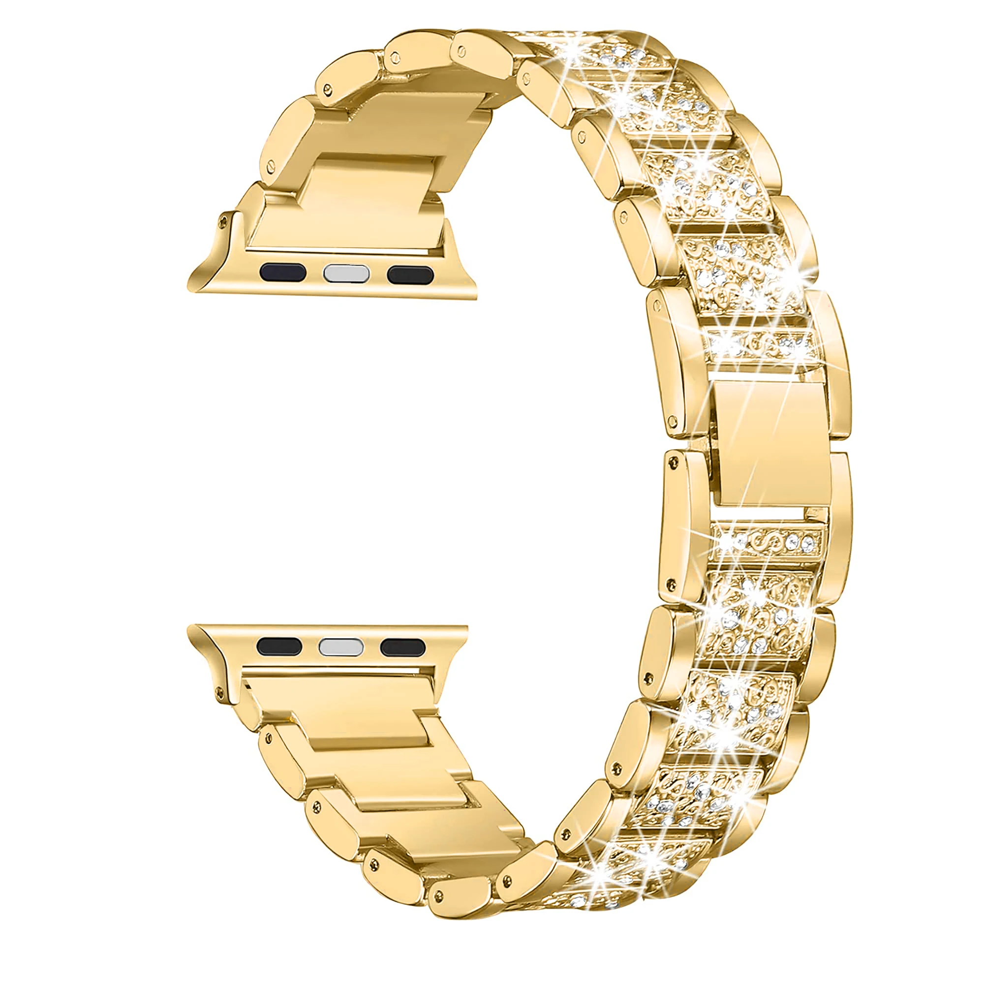 Schmuck Kette Riemen für Apple Uhr Band Ultra49mm 40mm 44mm 42mm 38mm Schleife Armband Diamant Handgelenk IWatch Serie 8 7 6 5 4 3 SE