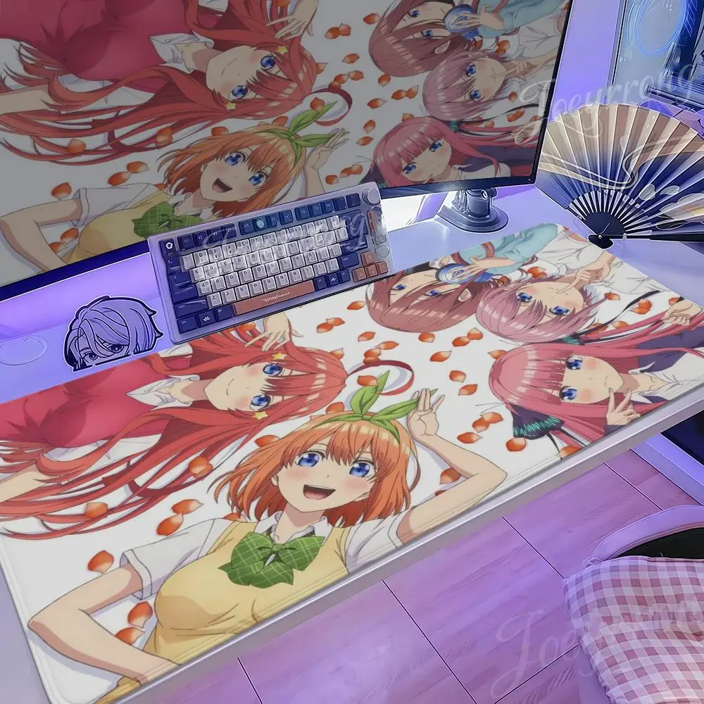 

Квинтэссенция квинтуплетов коврик для мыши 1000x500 аниме Таро Сакамото XXL большие игровые нескользящие офисные коврики для клавиатуры настольный коврик