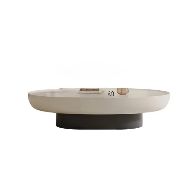 

French Cream Style Oval Coffee Table Living Room Home Small Apartment Modern Retro