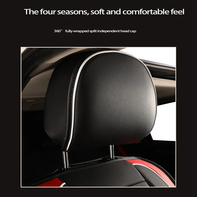 5D Luxury Universal Full Car Seat Mat Covers PU Leather Protector Breathable Pad Set 1PCS Four Seasons