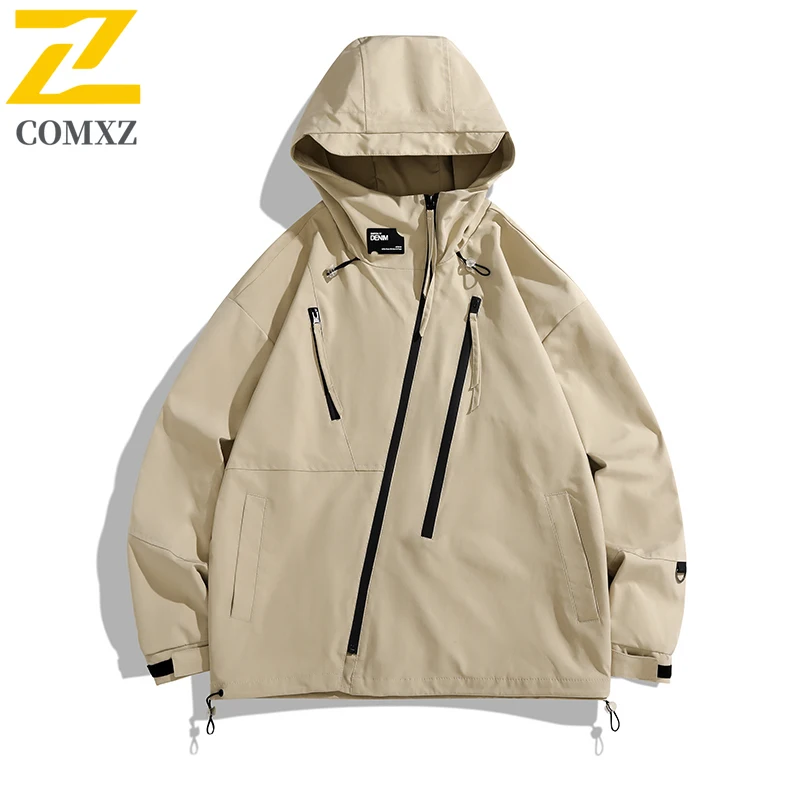 Streetwear Men's Waterproof Jacket 2025 Autumn New Breathable Fishing Camping Windproof Windbreaker Jackets Unisex Men Clothing