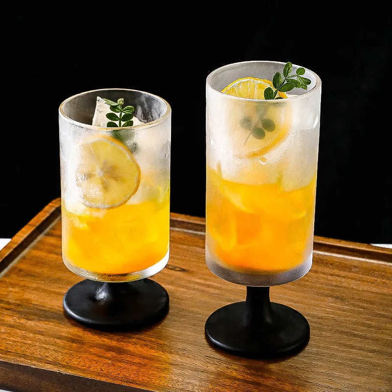 

Винтажный стиль, креативная прямая стеклянная чашка для коктейльного сока Highball