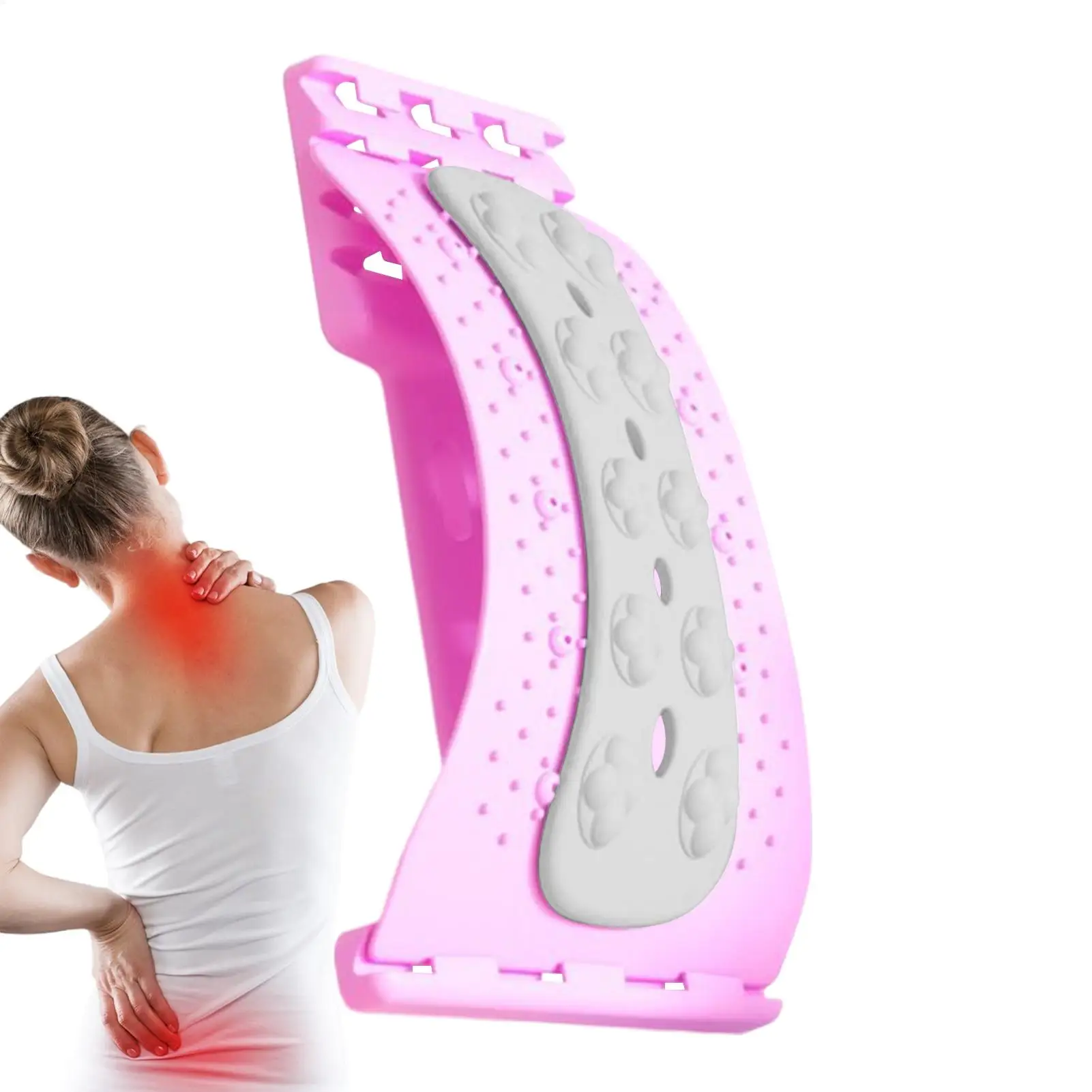 

Back Cracker Arc Stretch Corrector Lumbar Stretch Board Back Cracker For Spine Discomfort Muscle Relaxation Home Travel Work