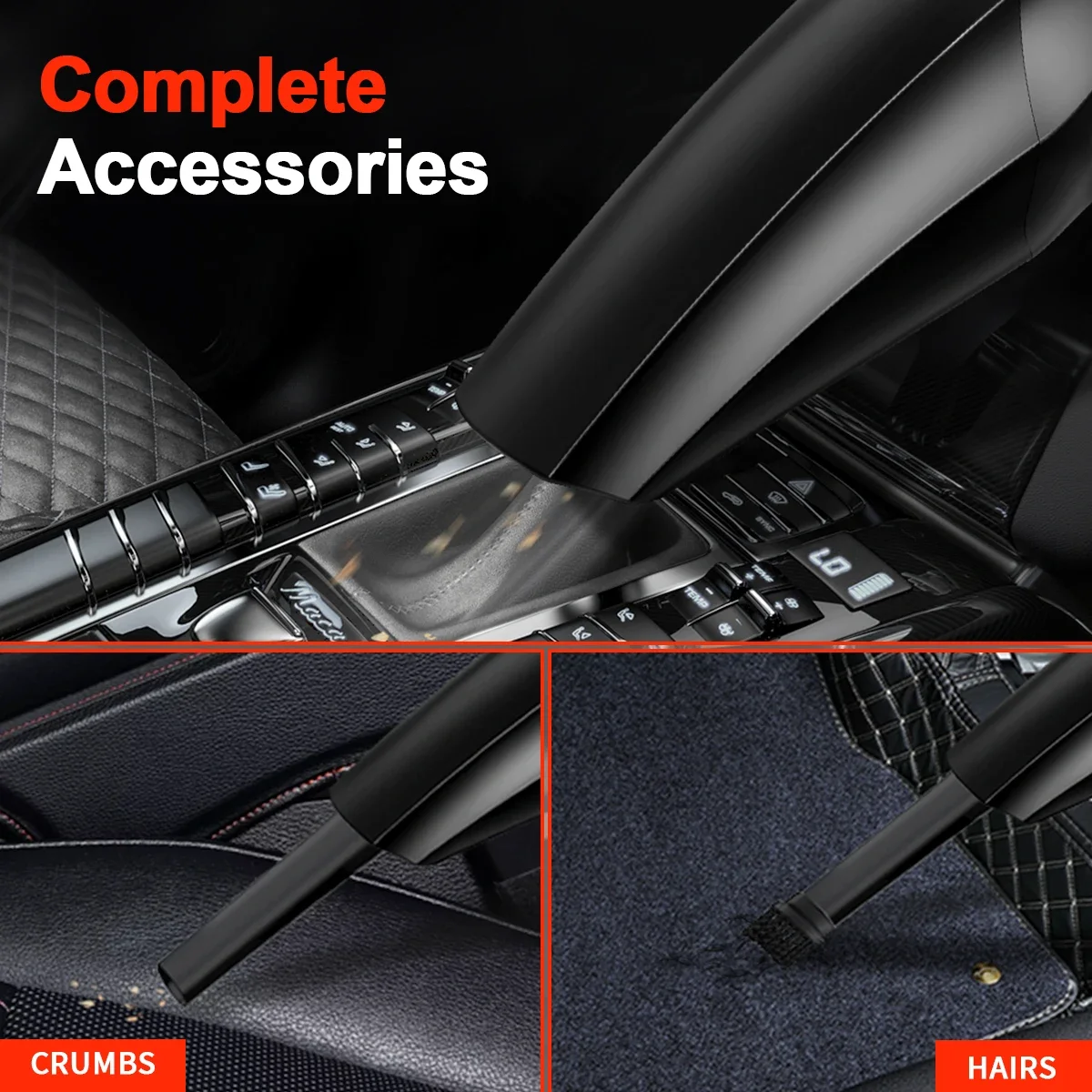 مكنسة كهربائية صغيرة محمولة باليد للسيارة، شفط عالي 12 فولت، مضخة منزلية صغيرة متعددة الأغراض للمركبات #5