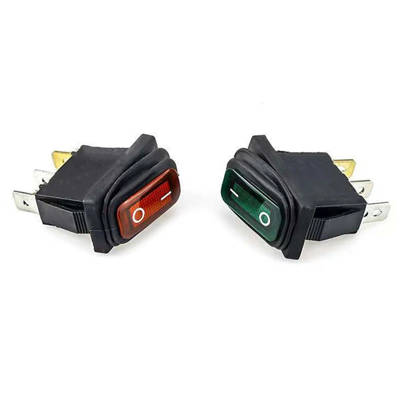 Heavy Duty 3 Pin Sealed Waterproof Car Marine Toggle Rocker Switch Car Toggle LED Rocker Switch Button