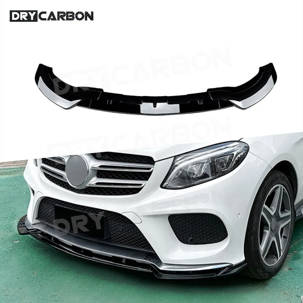 

Car Front Bumper Lip Spoiler for Benz GLE W166 GLE Coupe C292 AMG 2015-2018 Bumper Decoration Car Body Kits Accessories