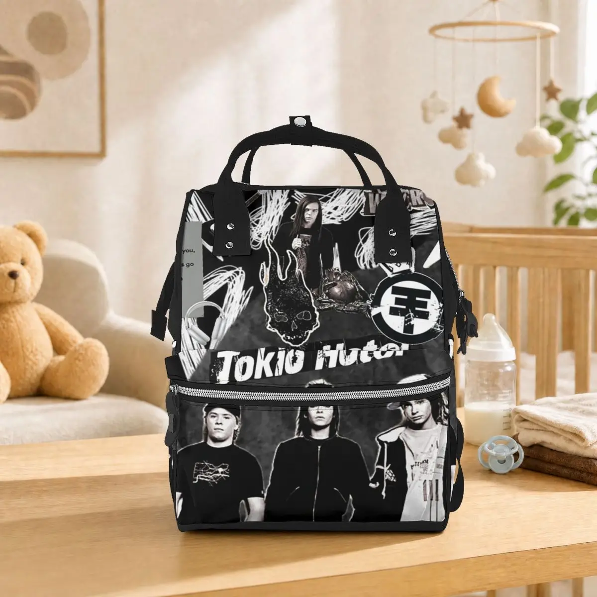 Tokio Hotel Emblem Student Backpack School Bag Hiking Travel Daypack for Men Women Bookbag Shoulder Bags