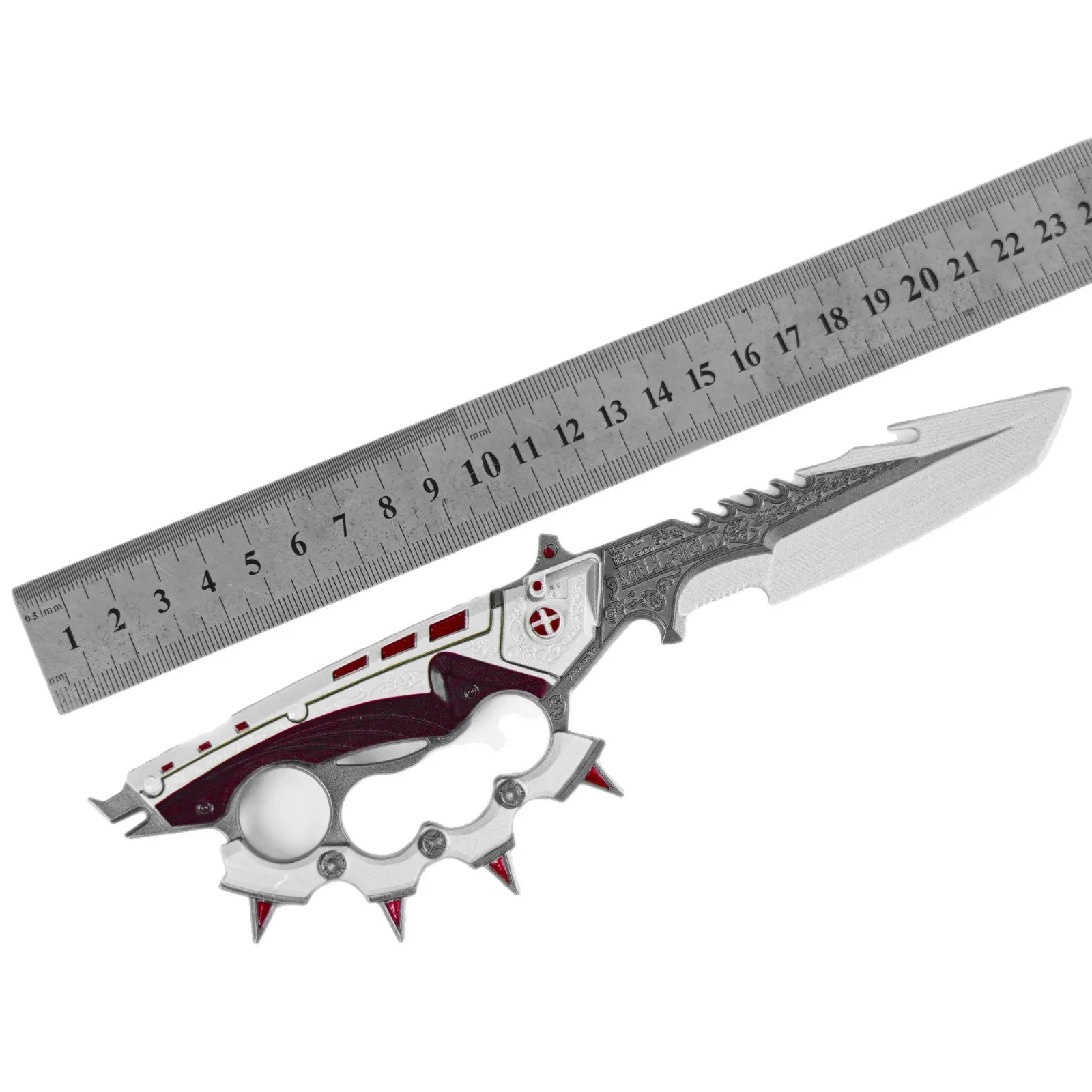 22 cm/8,66 pollici Delta Force Periferiche di gioco Creed Melee Armi Modello S7 Display da tavolo Ornamenti Collezione Regalo di compleanno per il ragazzo