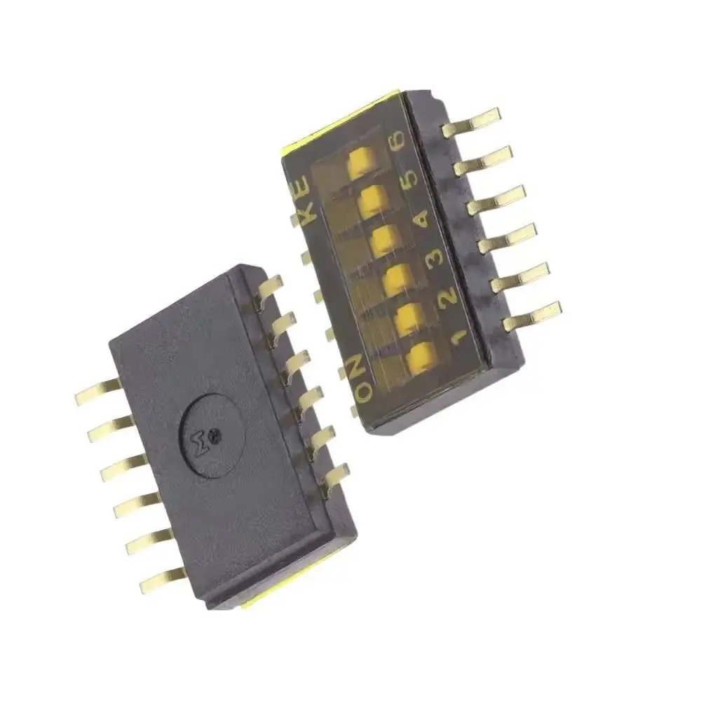 5PCS Dip Type Switch 1Pin/2Pin/3Pin/4Pin/5Pin/6Pin/8Pin/10Pin 1.27MM/2.54MM/4MM Position Way DIP Toggle Switch New