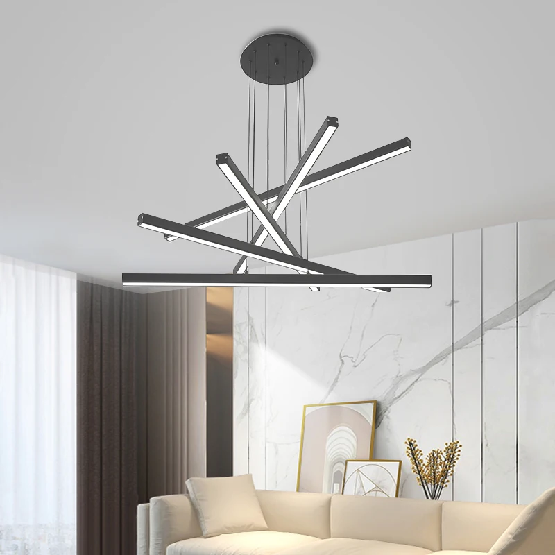 

Modern Long Sticks Chandelier Lights For Living Dining Room Bedroom Study Indoor Hanging Lighting Creative Home Deco Lamps