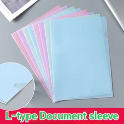 6 Pcs Clear File Folder Plastic Folders Transparent Sleeves A4 Envelopes Bag Paper