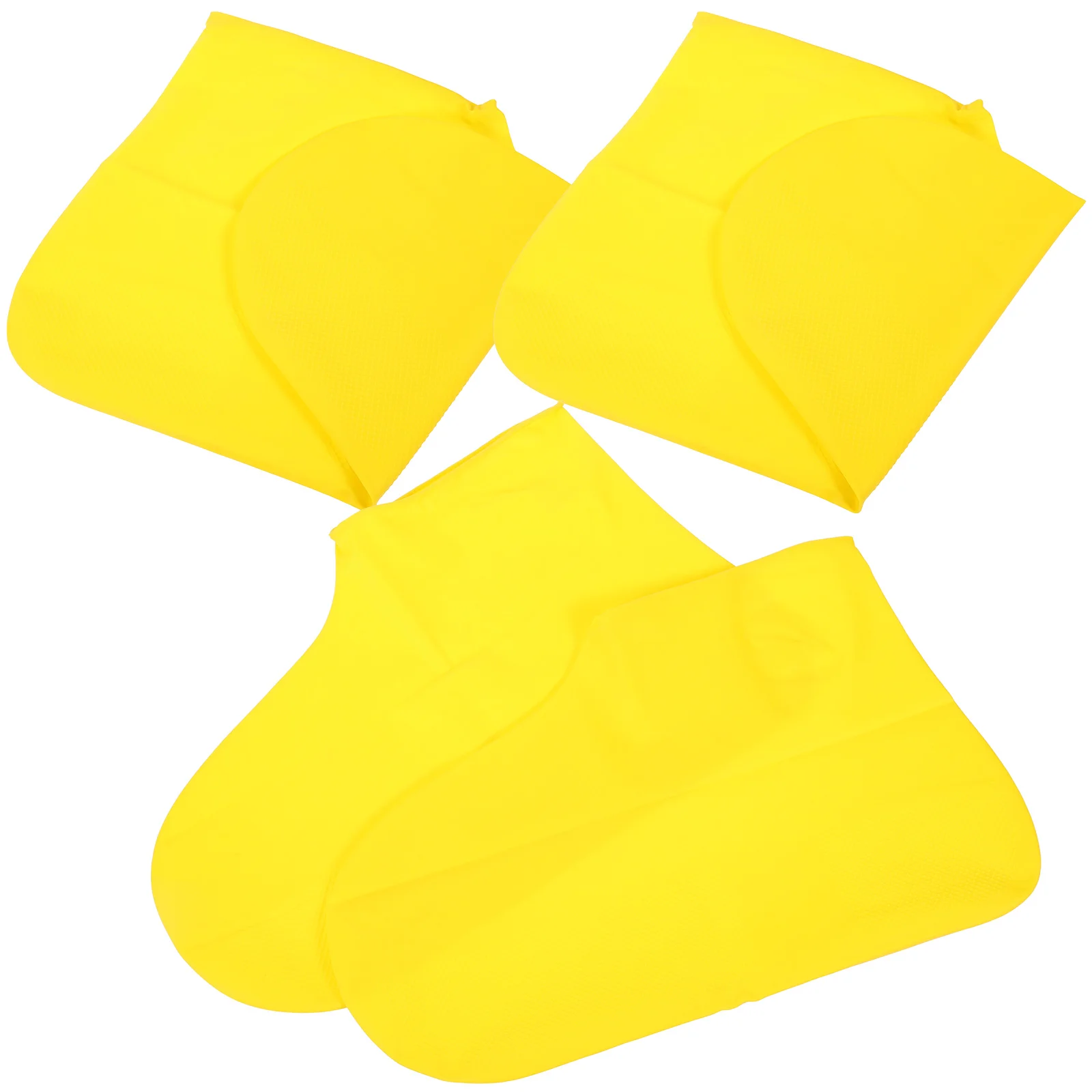 2 Pairs Proof Waterproof Boot Cover Shoe Covers Rain for Shoes Yellow Emulsion Protector