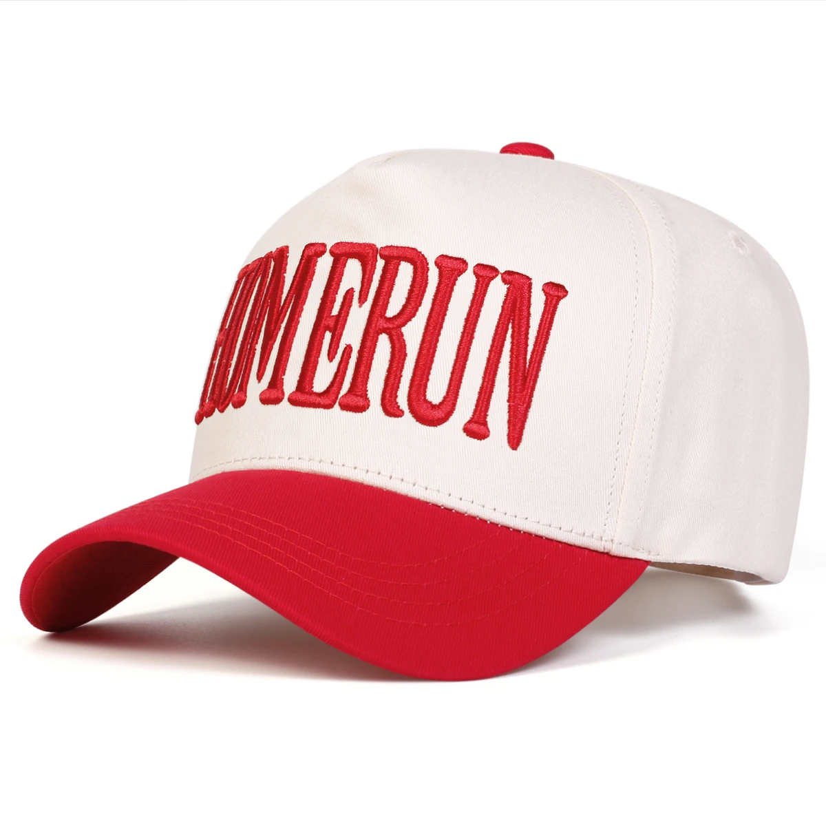 Unisex HOMERUN Baseballkappen mit Buchstabenstickerei, Frühling und Herbst, im Freien, verstellbare Freizeithüte, Sonnenschutzhut, Sportkappe – Detail 5