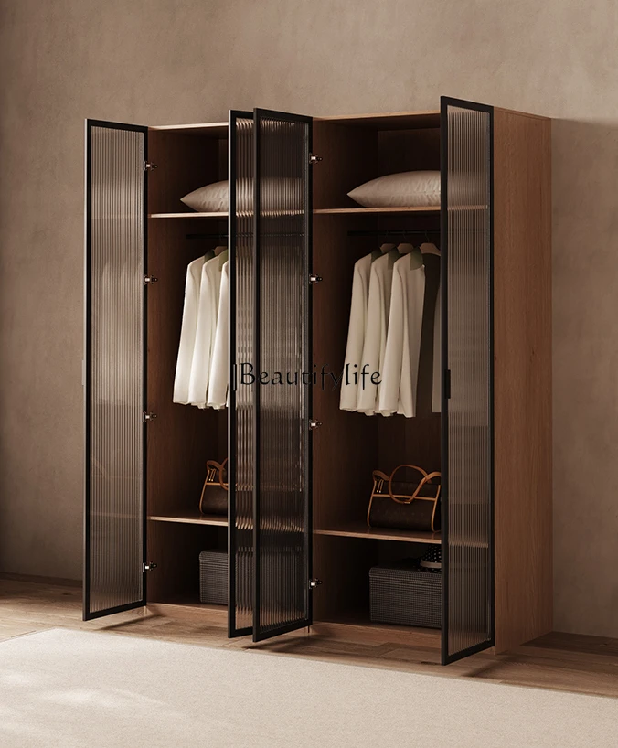 

Sili Style Open Cloakroom Metal Wardrobe Home Bedroom Small Apartment Component Wardrobe