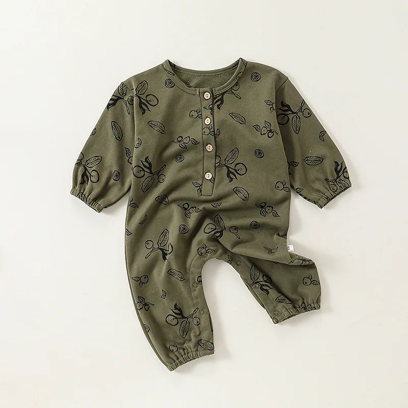 0-24M Newborn Kid Baby Boy Girl Clothes Autumn Winter Cotton Baby Romper Long Sleeve Print Jumpsuit Cute Outfit