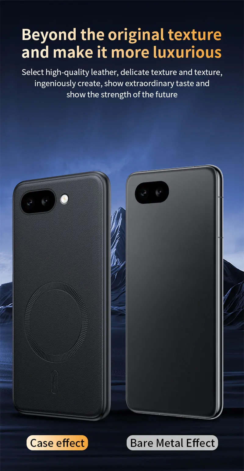 Für Pixel 9a Hülle Magnetische Leder-Schutzhülle für Google Pixel 9a Anti-Fingerabdruck Rutschfeste PC+TPU – Detail 11