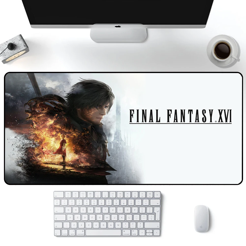 FINAL FANTASY XVI Mouse Pad Large Gaming Mousepad PC Gamer XXL Computer Office Mouse Mat Keyboard Mat Desk Pad Laptop Mausepad