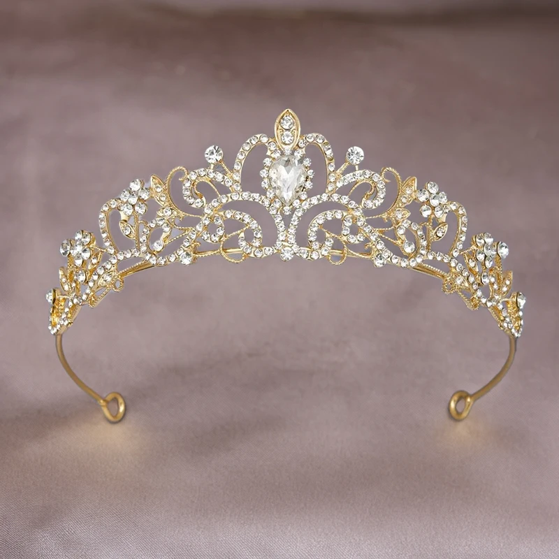 Fashion Women Crown Princess Tiaras Birthday Party Wedding Dancing Party Bride Christmas Party Gift Girl Hair Accessory Headband