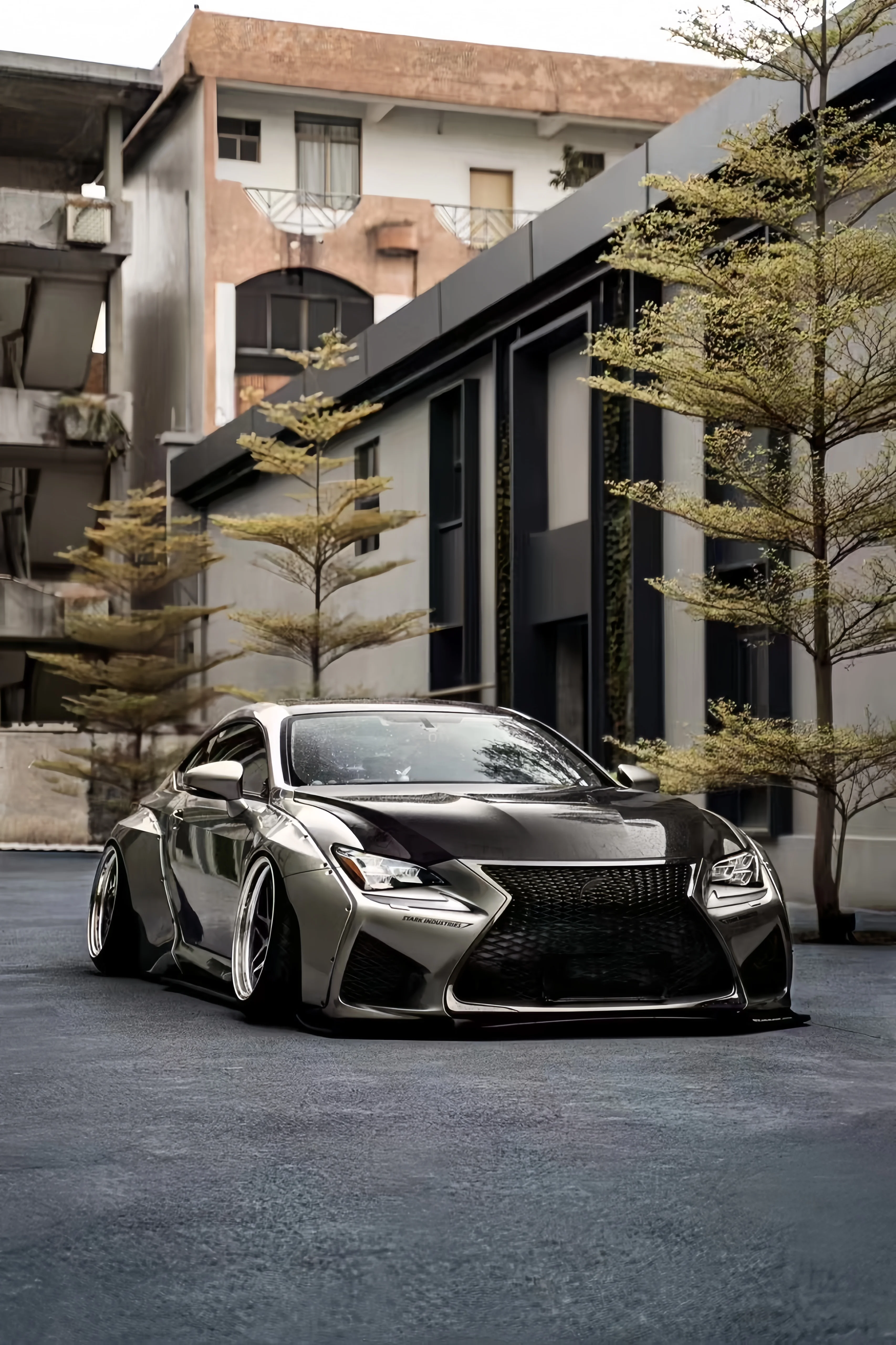 High-quality rocket rabbit-style wide-body kit for Lexus RCF upgrade aerodynamics auto parts