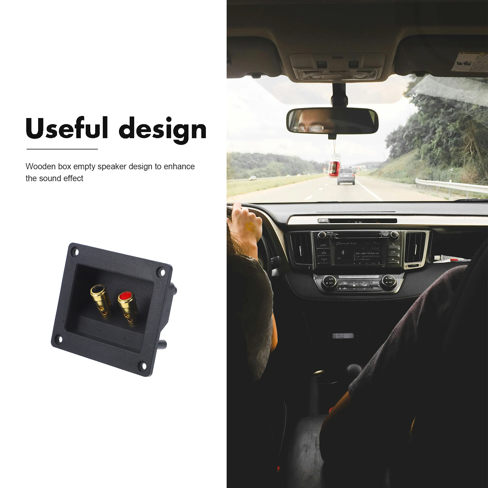 

Speaker Terminals Connector Cups Gold Square Car Audio Speaker Box Accessories Binding Post Spring Wire Terminal Pcs