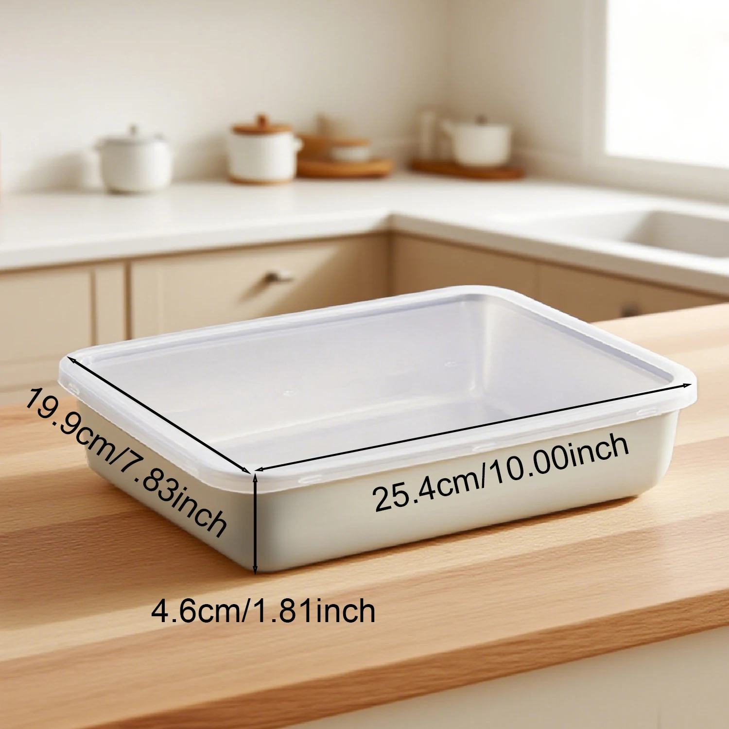 صندوق تخزين مطبخ متعدد الوظائف، صندوق حفظ طازج ذو سعة كبيرة، يستخدم لتخزين الفواكه واللحوم والخضروات