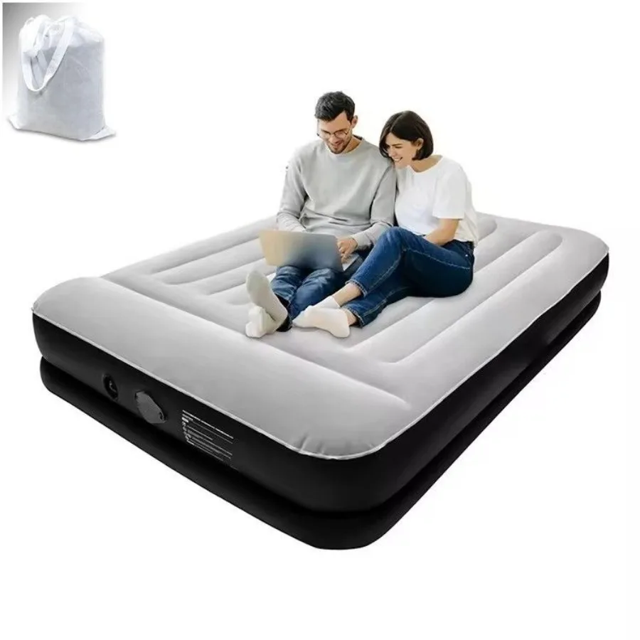 

Air Mattress 16 Raised Full Size Self Inflatable Blow Up Mattress with Built in Pump Thick Comfort Air Bed for Camping Guests H