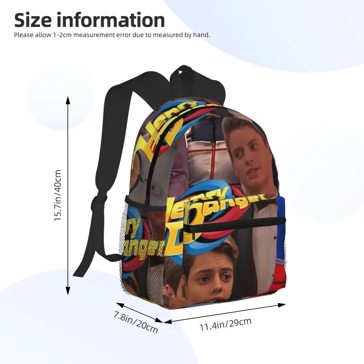 Henry Danger Student Backpack School Bag Hiking Travel Daypack for Boys Girls Bookbag Shoulder Bags