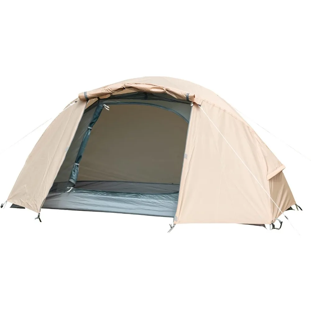 خيمة محمولة على شكل قبة لشخص واحد مع حقيبة تخزين مدمجة