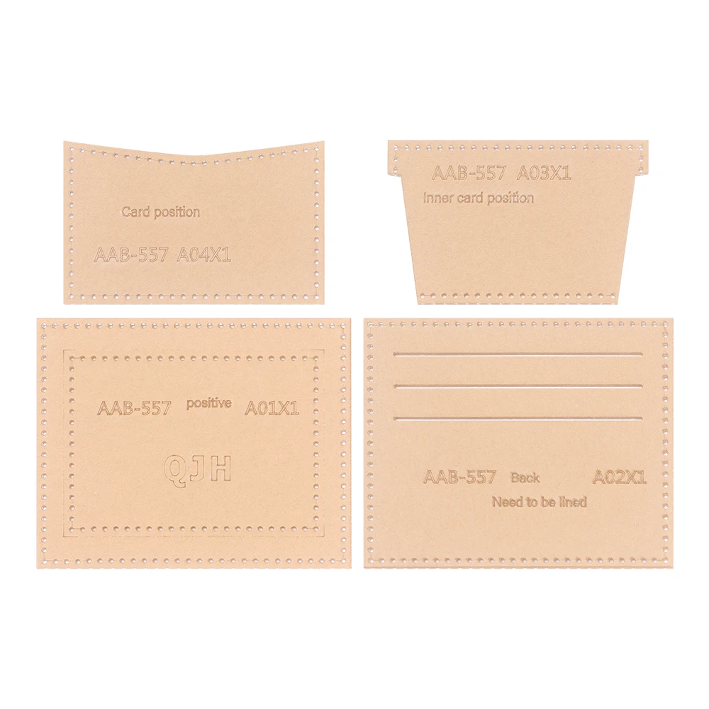 DIY Wallet Acrylic Template, DIY Leather Handmade Crafts Sewing Acrylic Patterns Stencils of Making Leather Coin Purses