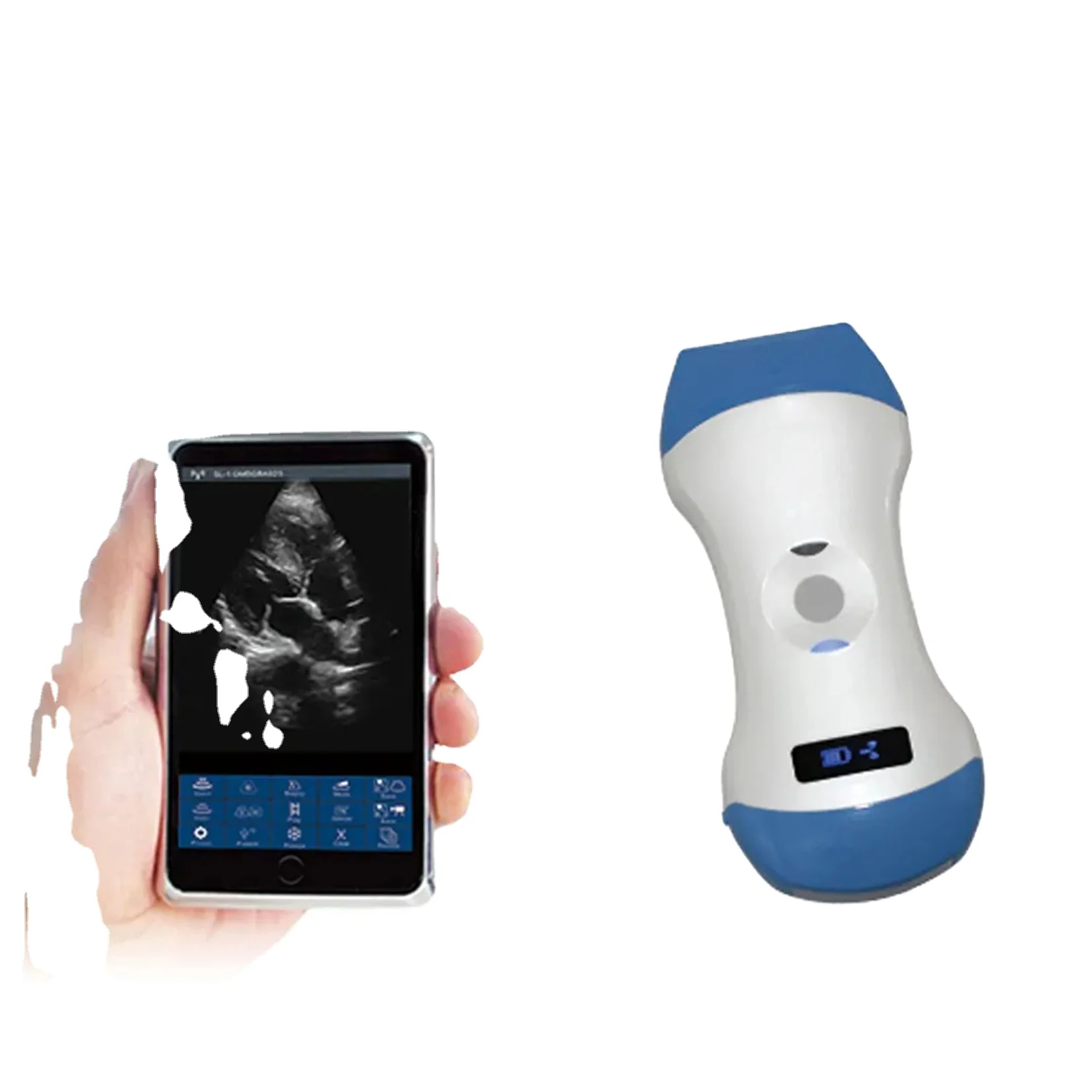 

Portable Ultrasound Scanner Machine Convex / Linear / Phased Array probe 3 in 1 Wireless Ultrasound