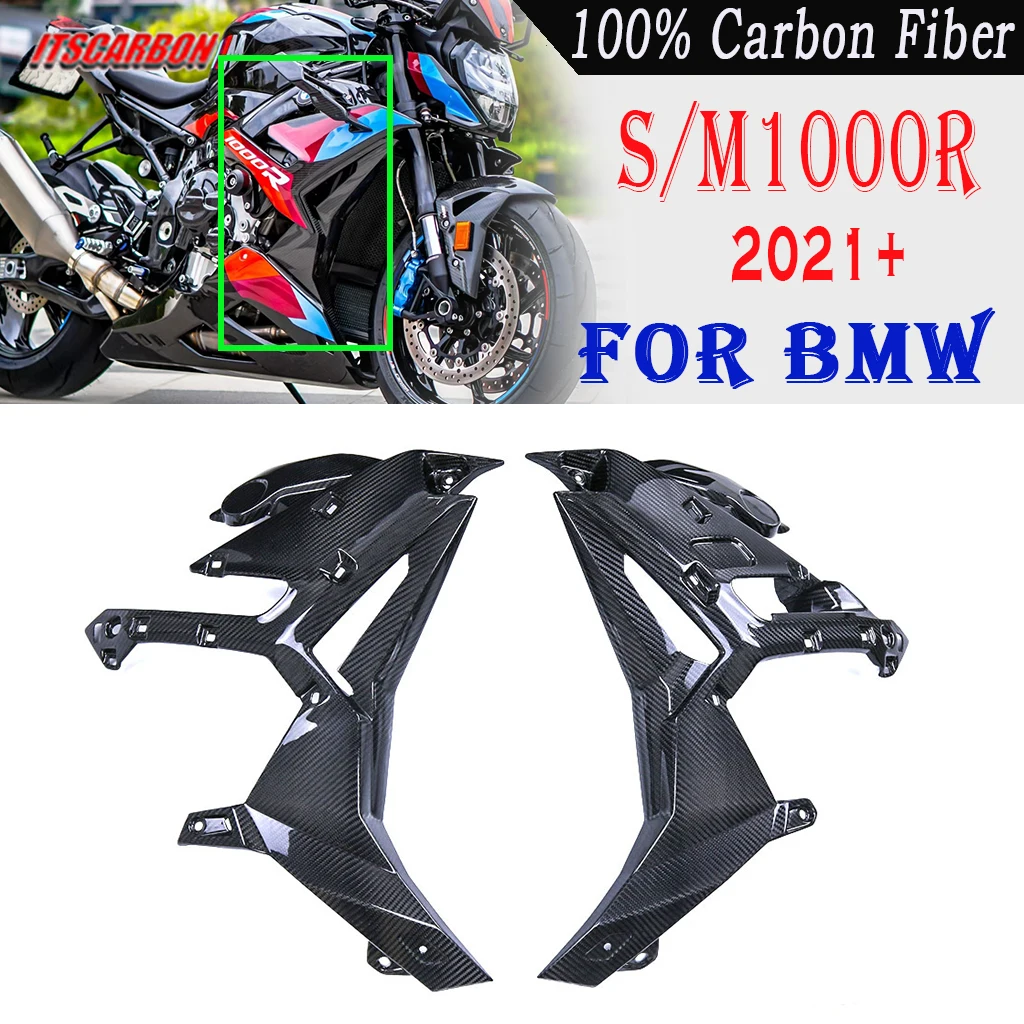 

For BMW S1000R M1000R 2021 2022 2023 2024 Real Carbon Fiber Motorcycle Accessories Inside Panels Front Fuel Tank Side Fairings