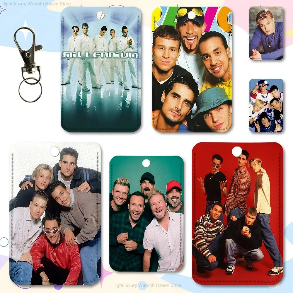 

B-Backstreet B-Boys BSB Custom Access Card Case Leather Card Holder Transportation Card Case Gifts