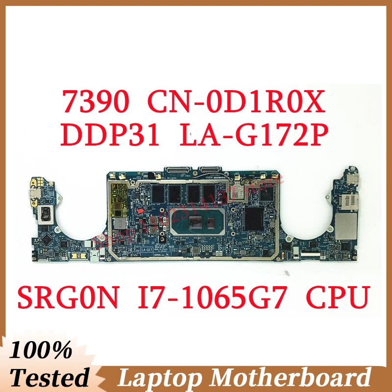 

For DELL 7390 CN-0D1R0X 0D1R0X D1R0X With SRG0N I7-1065G7 CPU Mainboard DDP31 LA-G172P Laptop Motherboard 100% Fully Tested Good