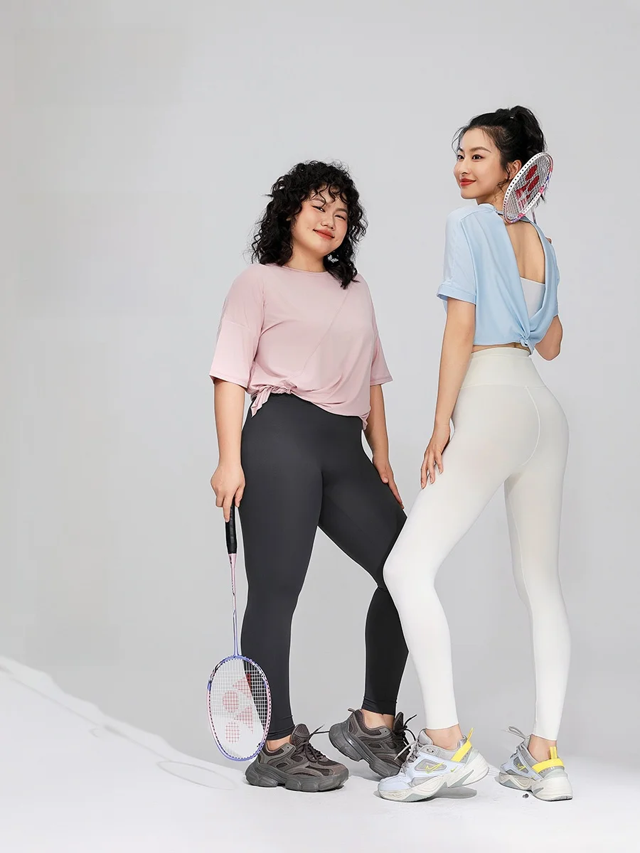 Calças de ioga finas ultramacias femininas verão Sl sensação nua controle de barriga levantamento de bumbum arca calças de pele nove-mates justas...