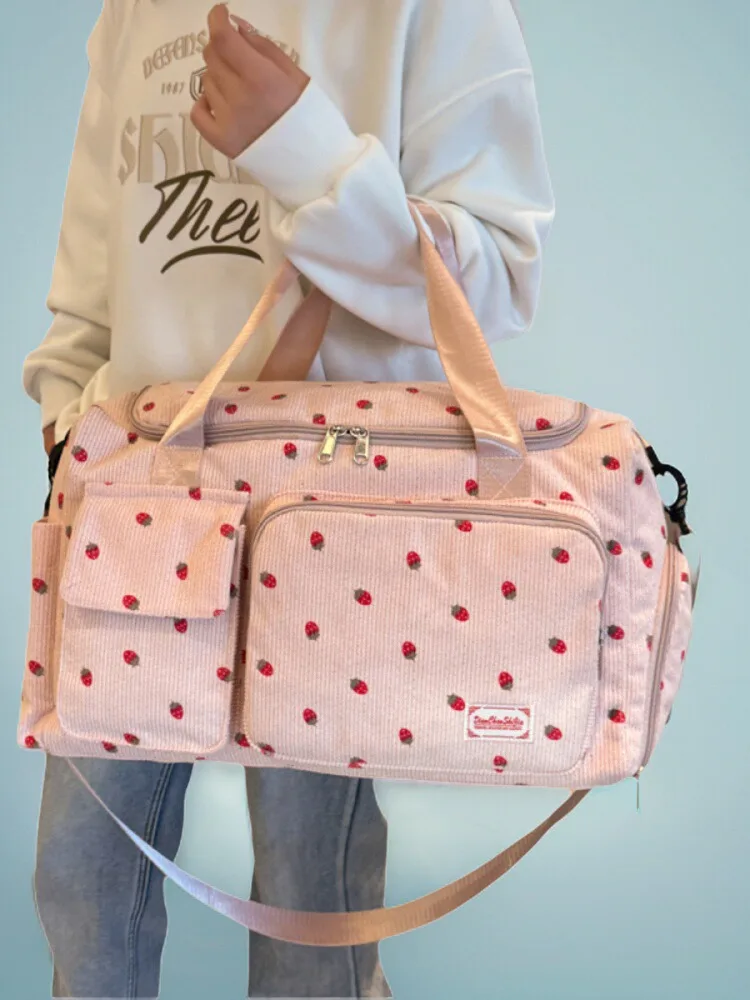 

2025 New Faion Casual Travel Bag Large Capaci Handbag Leisure Tote Bag Sli Nylon Material Foldable Design