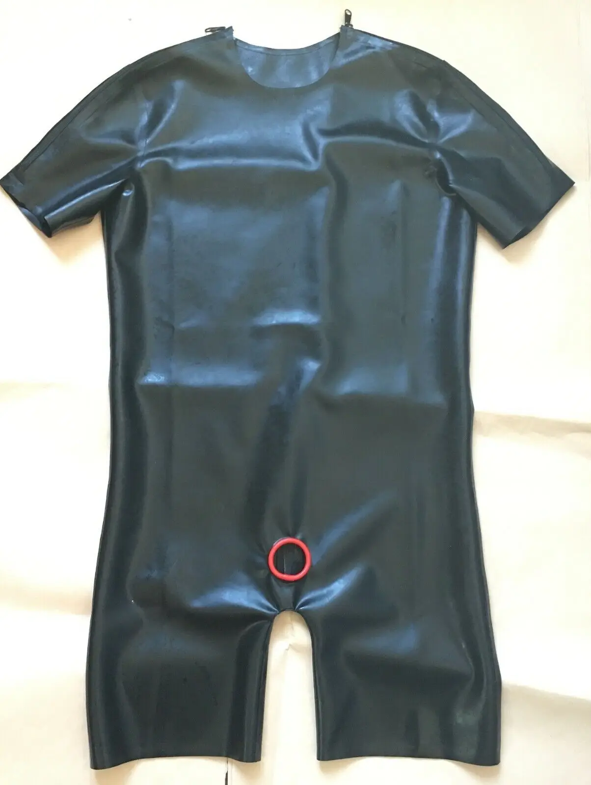

latexanzug Rubber Gummi Catsuits tights Fitness uniform Black Suit