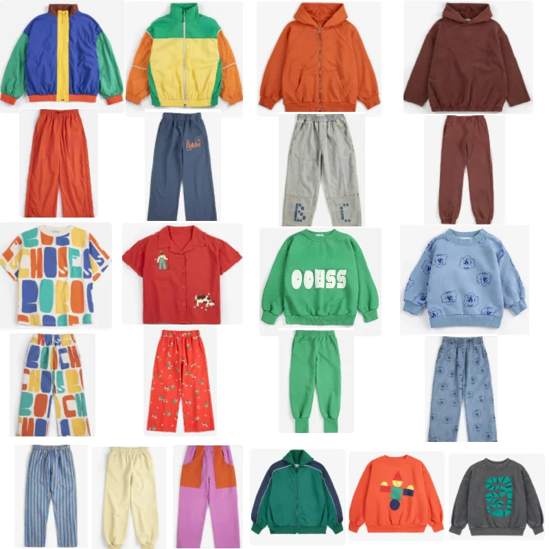 

Kids' Sportswear Set 2026 Spring New Arrival Cartoon Fashion Casual Boys' Girls' Pants Cotton Comfortable Girls' Jeans T-Shirt