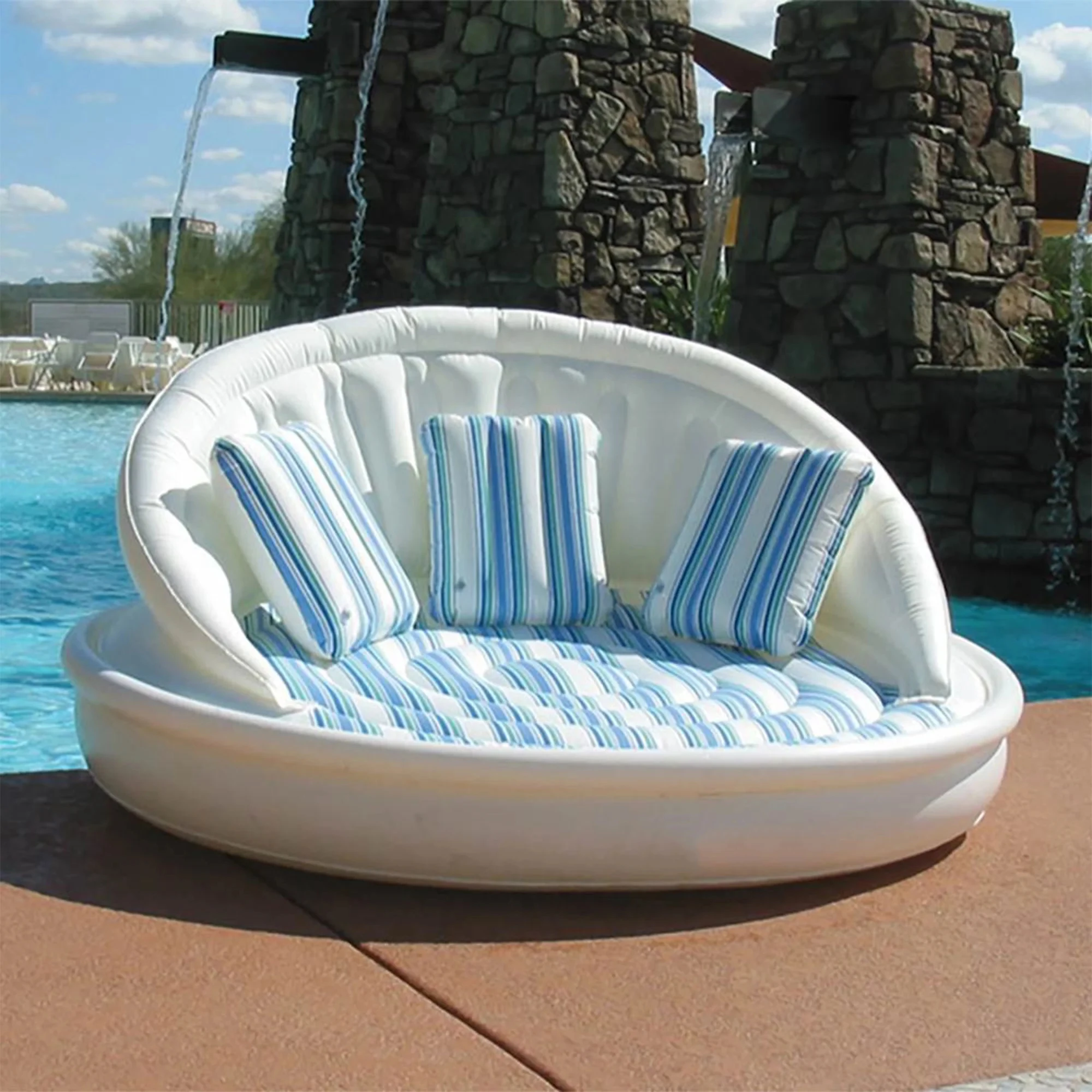 High Quality PVC Perfect For Outdoor Fun And Relaxation Inflatable Pool Sofa