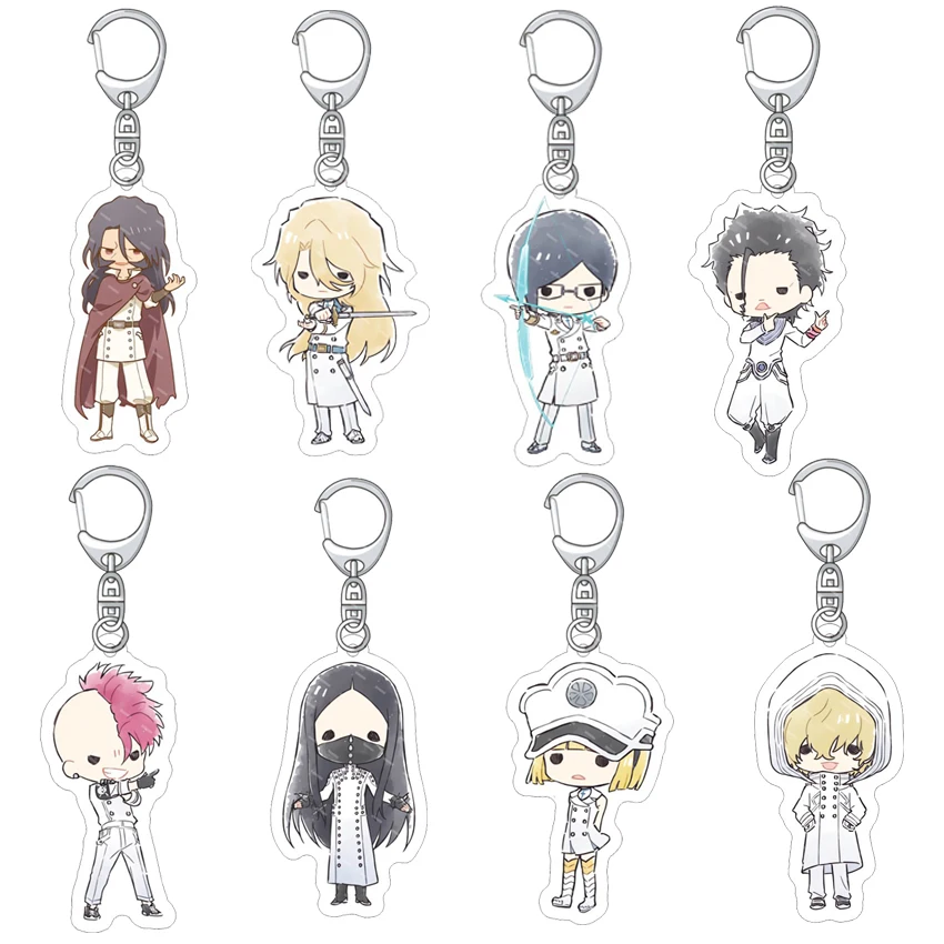 Llavero Acrílico de Anime BLEACH de 55MM, Bleach: Guerra Sangrienta de los Mil Años, Figuras de Ishida Uryuu, Kuchiki Byakuya, Kurosaki Ichigo, Regalos