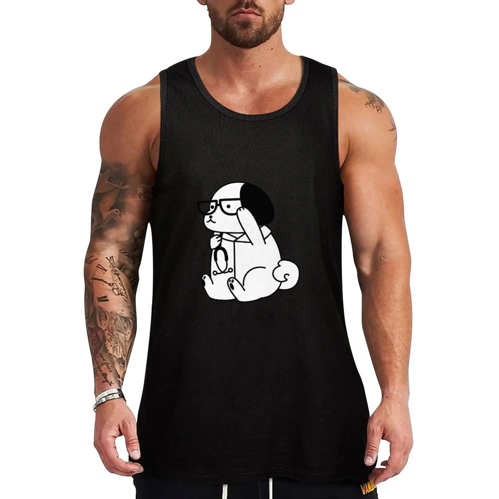 Dogter The Doctor Dog Tank Top Simple Casual Tank Top Basic Lightweight Undershirt